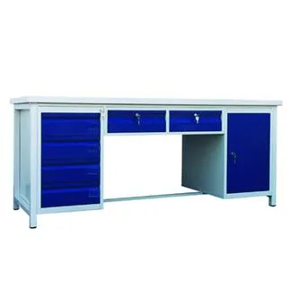 Banc de lucru modular cu dulapuri și sertare